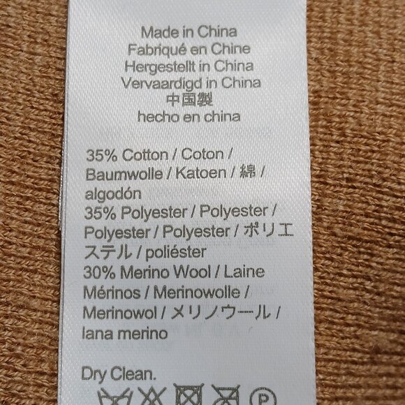 J. CREW Merino Wool Schoolboy Cardigan Camel Cardigan EUC - Picture 8 of 10